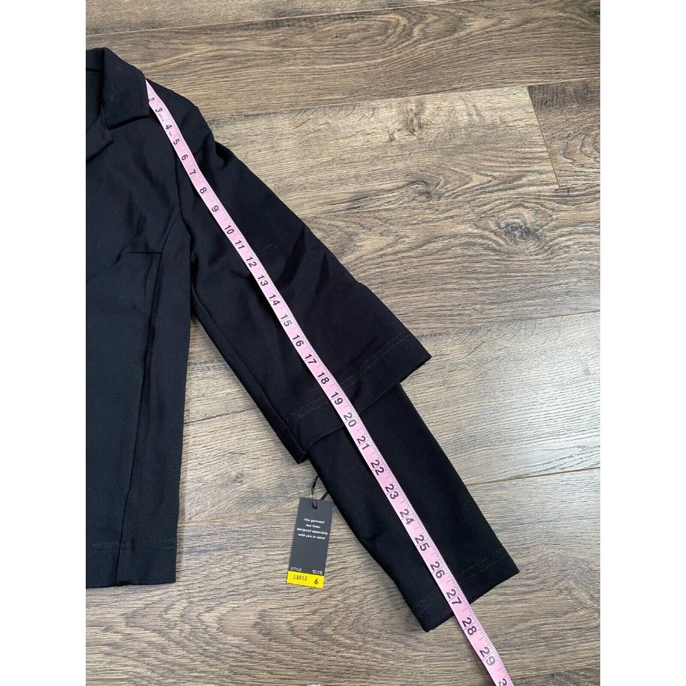 NWT Womens J'ENVIE new york black blazer jacket stretch size 6 - Picture 9 of 11
